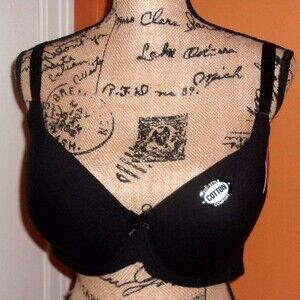 Sofra Full Cup Black Cotton 42D Bra NWT